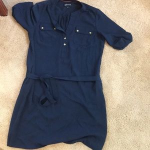 Navy Jones New York Shirtdress